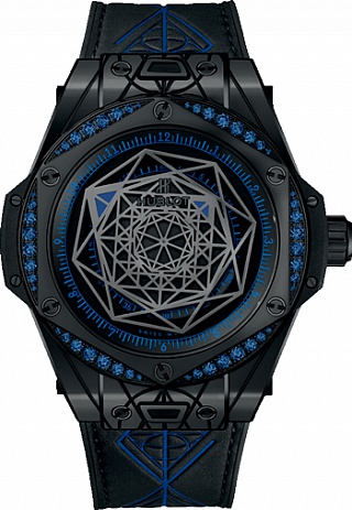Hublot Big Bang Sang Bleu All Black Blue 39 mm 465.CS.1119.VR.1201.MXM18 watch Replica